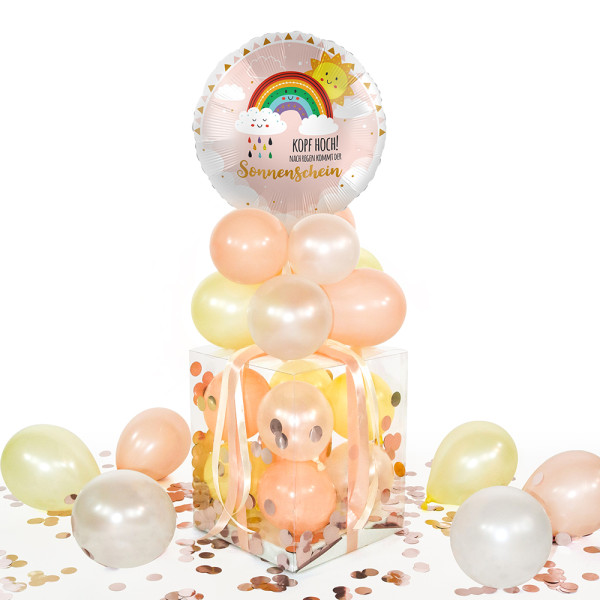 Balloha Geschenkbox DIY Kopf Hoch Sonnenschein XL
