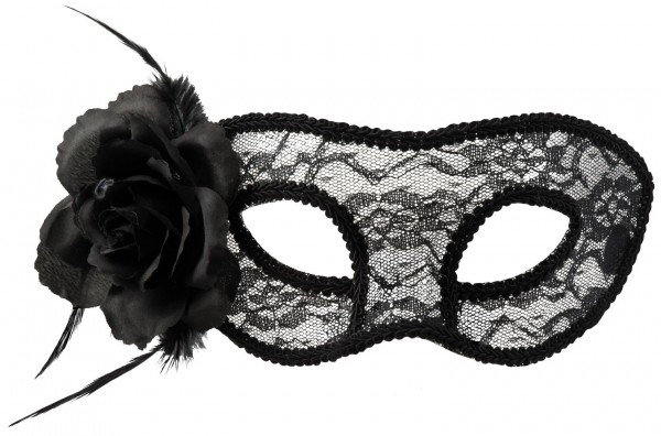 Venezianische Spitzenmaske Mit Blume 2