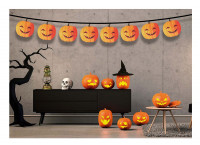 Vorschau: Friendly Pumpkin Kürbis Girlande 3m