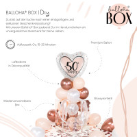 Vorschau: Balloha Geschenkbox DIY Happy 50 Heart XL