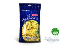 50 Partystar Luftballons zitronengelb 27cm