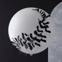 Vorschau: Big Moon Ballon mit 3D Fledermäusen