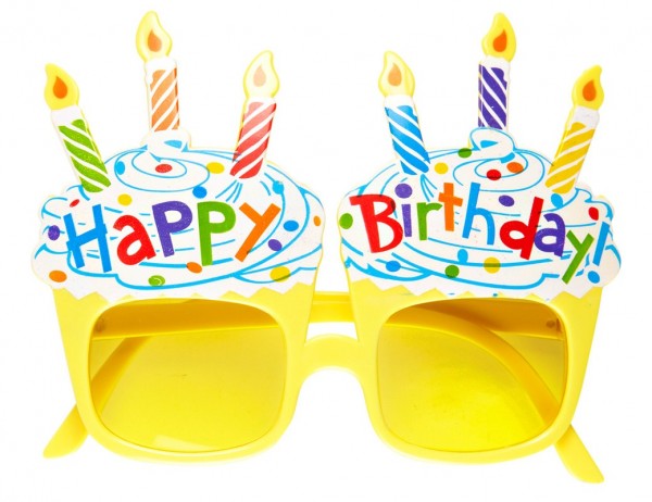 Farbenfrohe Happy Birthday Party Brille