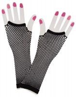 Schwarze Netzhandschuhe Nora