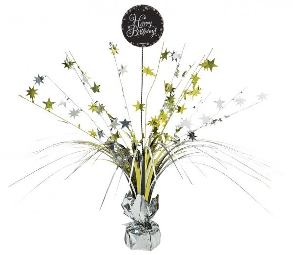 Golden Happy Birthday Tischfontäne 46cm
