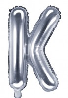 Folienballon K silber 35cm