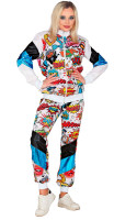 Vorschau: 80er Jahre Comic Jogginganzug für Erwachsene