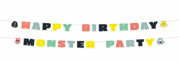 Monster Festival Birthday-Girlande