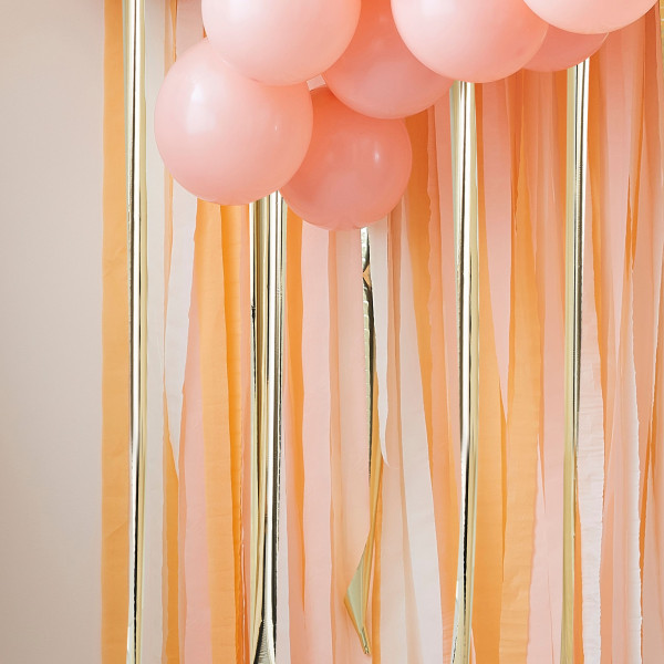 DIY Sweet Peach Fotokulissen Deko Set