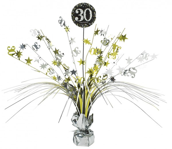 Golden 30th Birthday Tischfontäne 46cm