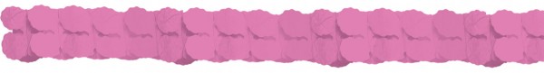 Rosa Deko Papier Girlande 3,65m