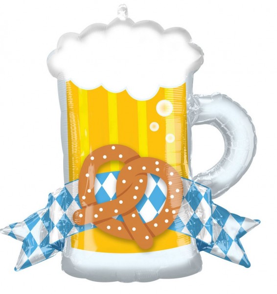 O zapft is Bierkrug Folienballon 66 x 63cm