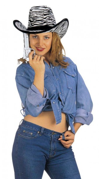 Silberner Gangster Revolver 3
