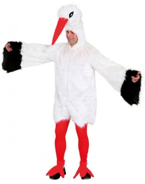 Ganzkörper Storchenkostüm Overall
