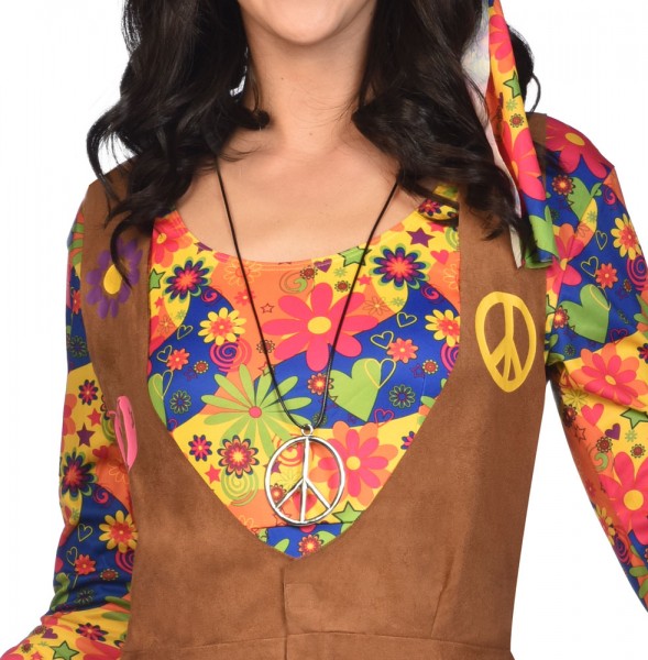 Hippie Peace Metall Halskette