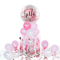 Vorschau: Balloha Geschenkbox DIY Welcome to the World, Baby Girl! XL