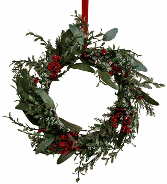 Weihnachtskranz mit Beeren 45cm
