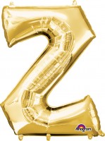 Buchstaben Folienballon Z gold 83cm