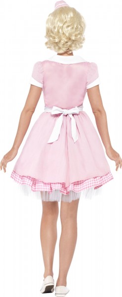 Rosa American Diner Lady Kleid 2