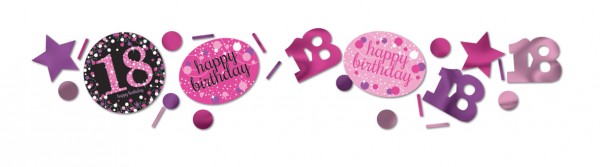 Pink 18th Birthday Streudeko 34g