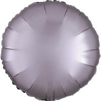 Edler Satin Folienballon mauve 43cm