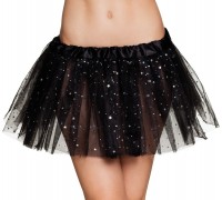 Glitzer Stern Tutu Schwarz