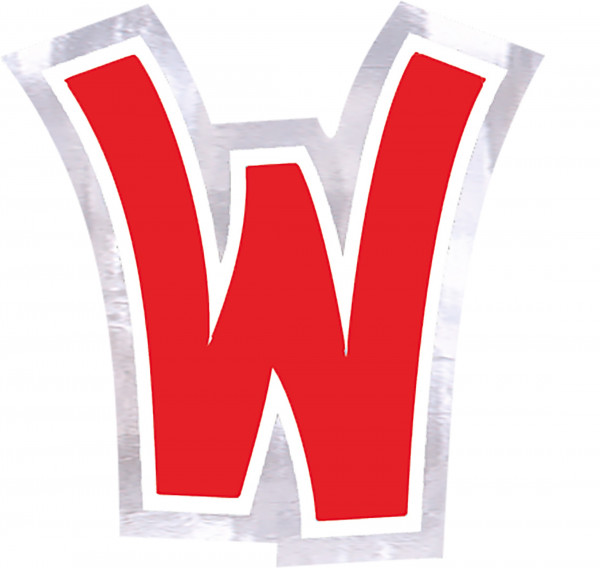 48 Ballonsticker Buchstabe W