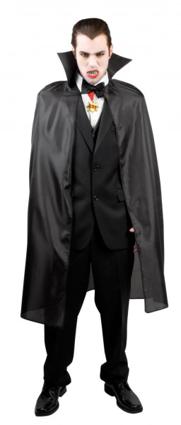 Vampir Umhang dunkler Graf in Schwarz