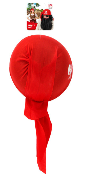 Piraten Kappe Bandana rot 3
