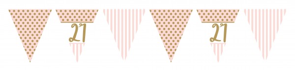 Lovely 21st Birthday Wimpelkette 3,7m