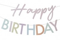 Bunte Happy Birthday Girlande ecofriendly