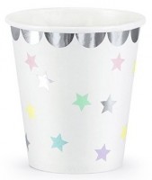 6 Einhorn Twinkle Pappbecher 180ml