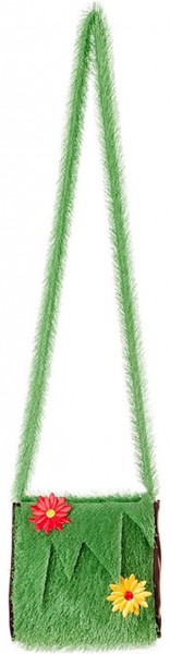 Grüne Blumenwiese Handtasche