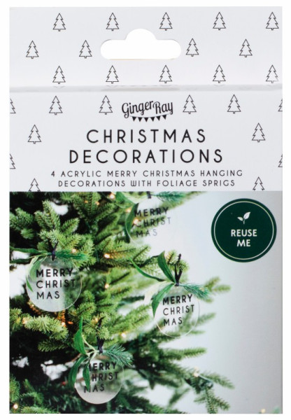 4 Merry Christmas Baumanhänger 4