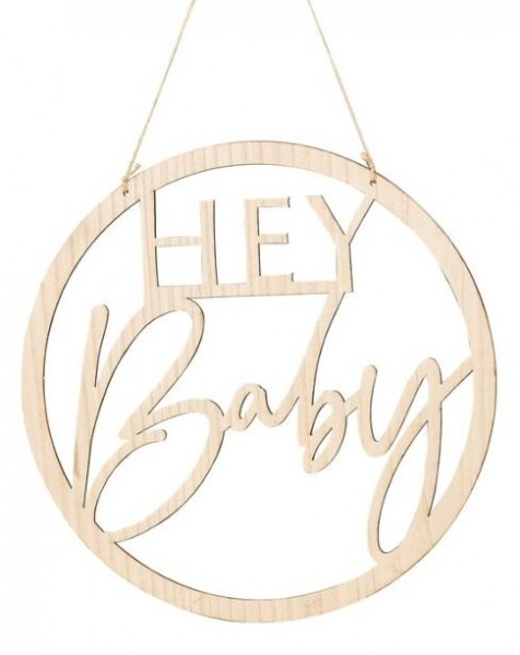 Botanical Babyparty Holzschild 36cm