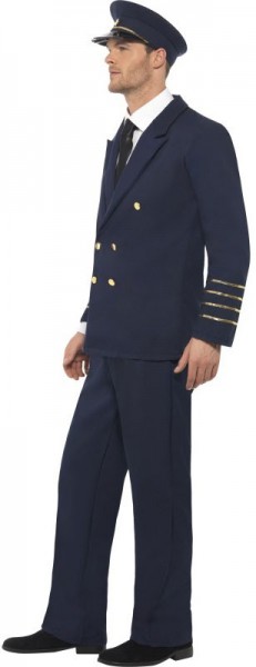 Pilotenkostüm Für Herren Classic Blau 2