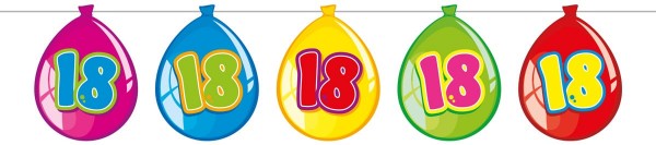Funny 18th Birthday Girlande 10m