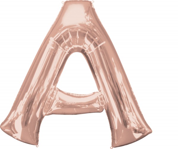 Buchstaben Folienballon A roségold 86cm