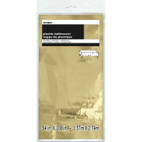 PVC Tischdecke Vera gold glänzend 2,74 x 1,37m