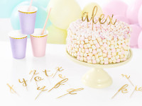 Goldene Buchstaben Tortendeko 53-teilig