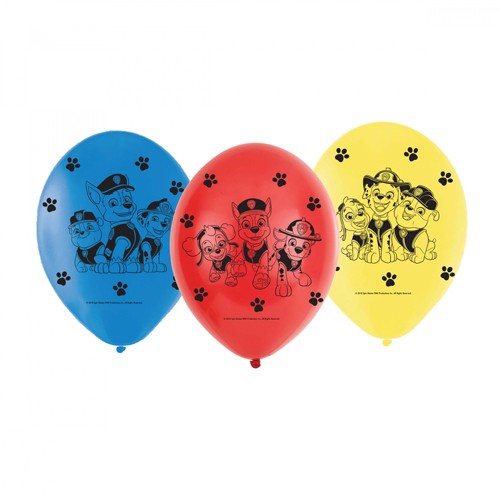 6 Paw Patrol Action Luftballons 23cm