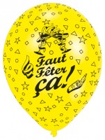 Vorschau: 8 Luftballons Faut Fêter ça Komplettdruck