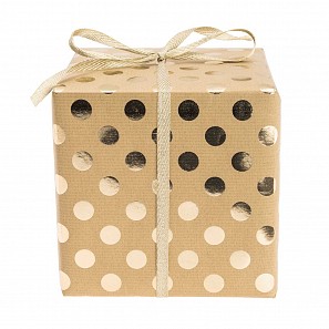 FSC Lovely Dots Geschenkpapier natur 2