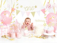 Vorschau: DIY One Star Wimpelkette rosa-gold 1,3m