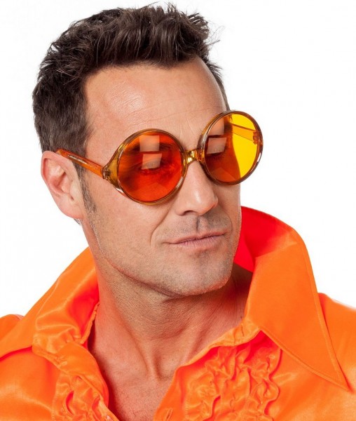 Herren 70er Jahre Brille Orange