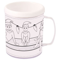 Weihnachtswichtel Becher zum Bemalen