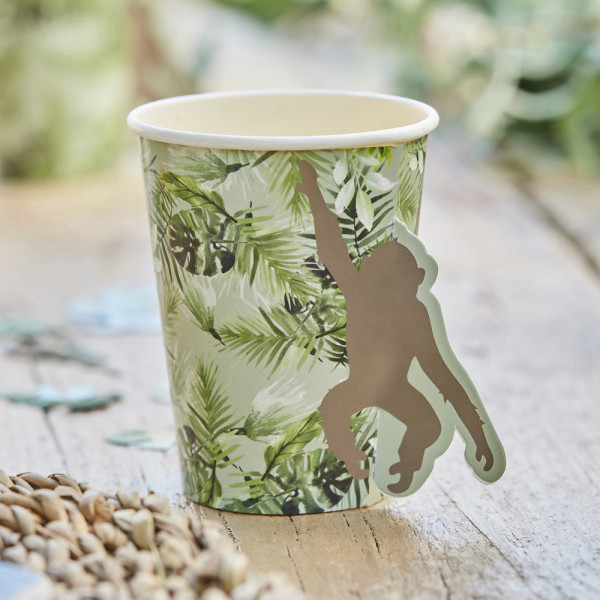 8 Jungle Breeze Eco Pappbecher 250ml