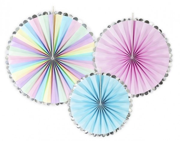 3 Einhorn Twinkle Papierrosetten