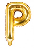 Folienballon P gold 35cm
