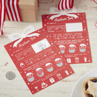 10 Weihnachts Rubbel-Spielkarten